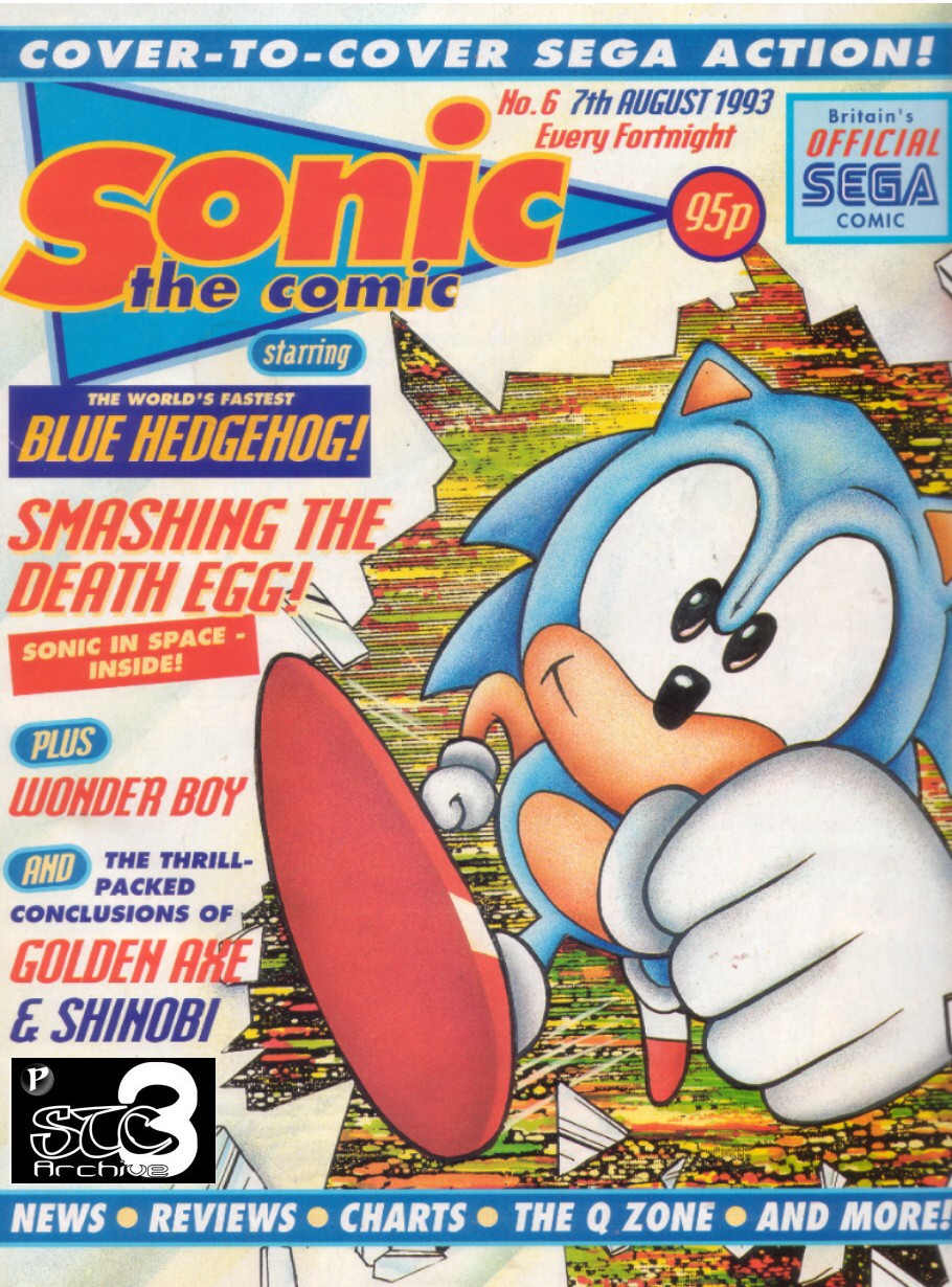 Sonic - The Comic Issue No. 006 Cover Page